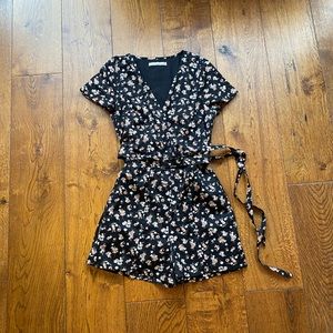 Abercrombie Floral Wrap Romper